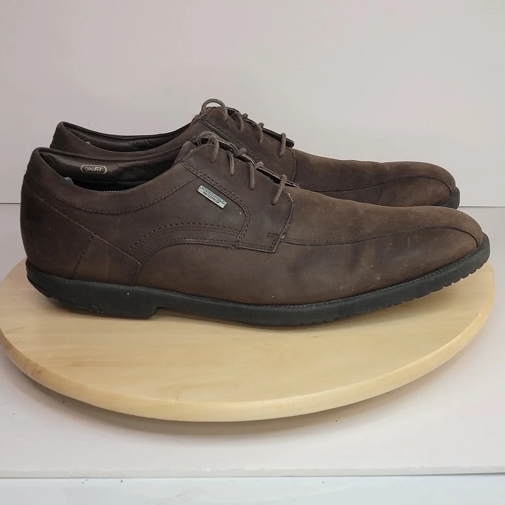 ROCKPORT MEN'S DRESSPORT TRUWALK WATERPROOF BROWN SIZE 14